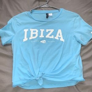 Blue IBIZA crop top